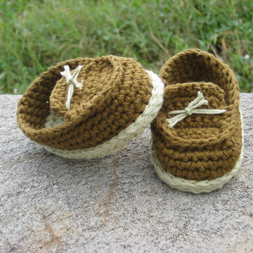 Brown baby boy shoes