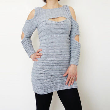 Ribbed Cut-Outs Tunic