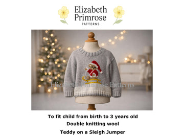 Teddy on a Sleigh Jumper P161