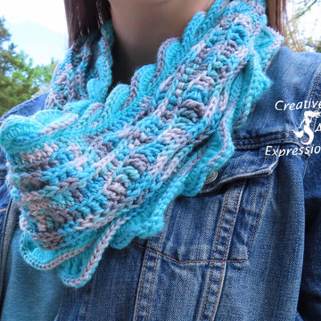 Sea Breeze Infinity Scarf Adult Teen