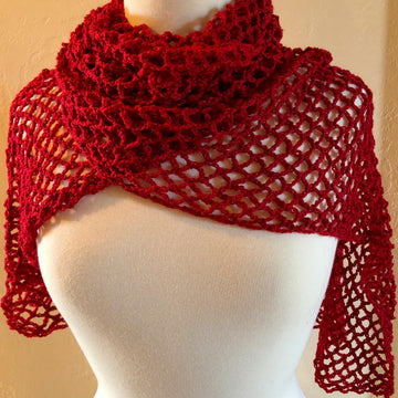 Beginners Lattice Crochet Scarf Pattern