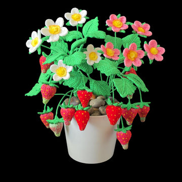 Crochet Strawberry plant