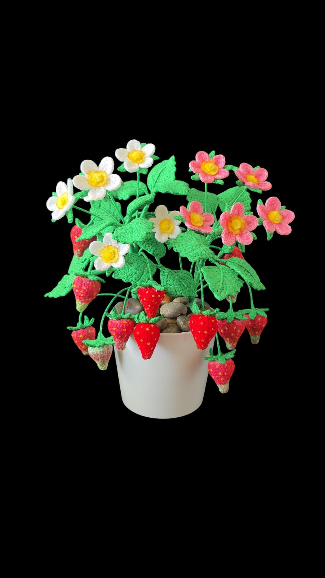 Crochet Strawberry plant