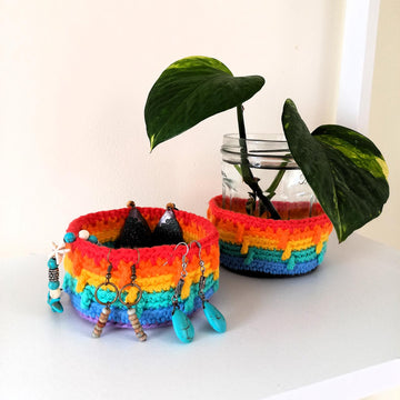 Crochet Basket | Mini Happy Basket