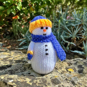 Percy the Snowman Doll Knitting Pattern - Toy Knitting Pattern