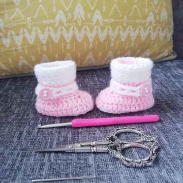 Beautiful baby booties