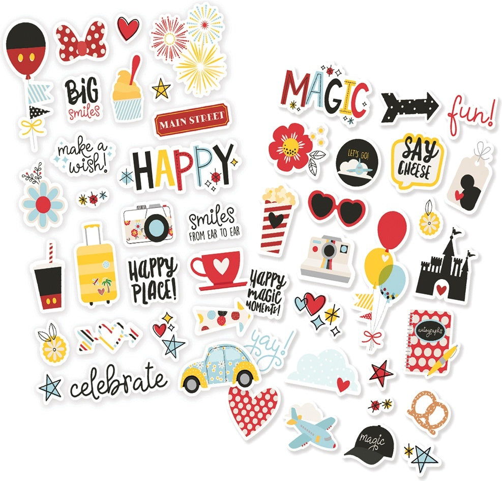 Simple Stories Say Cheese 4 Puffy Stickers 4"X6" 2/Pkg - 559055