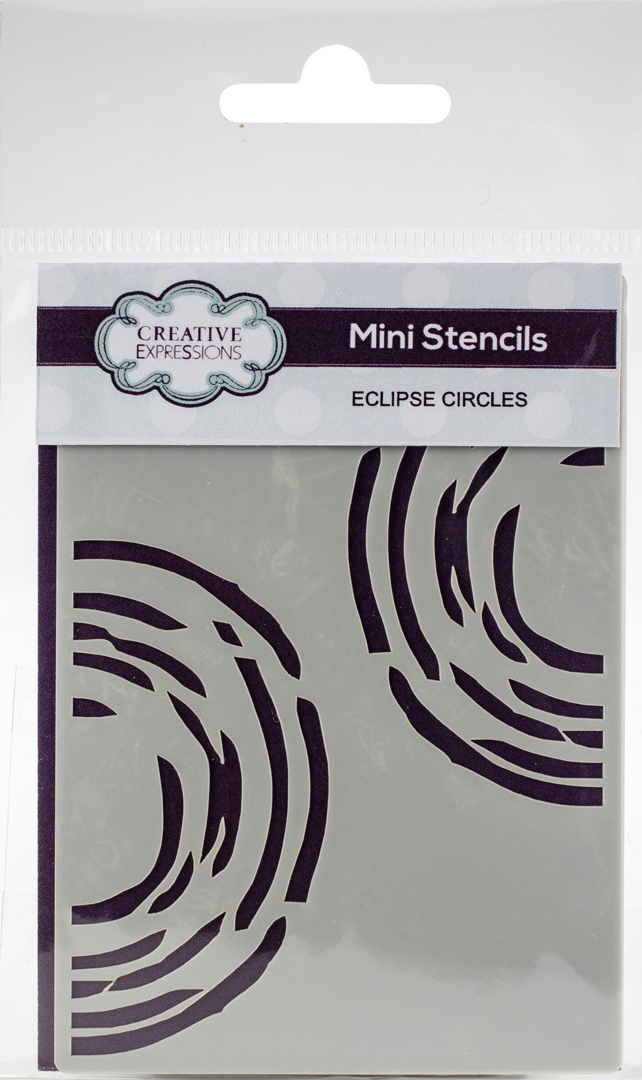 Creative Expressions Mini Stencil - Eclipse Circles