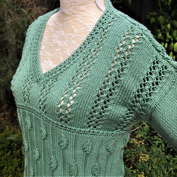 Summer Stunner - Leaf & Lace Sweater