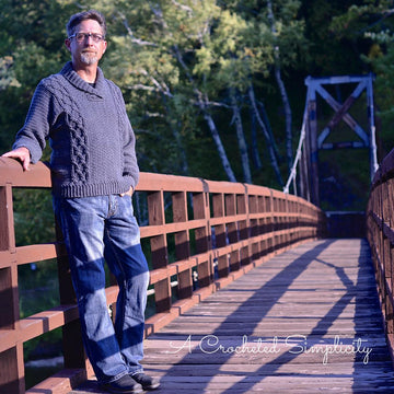 Midwestern Warmth Men's Cabled Sweater