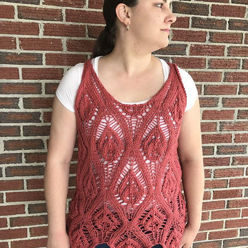 Traveling dropped stitches top