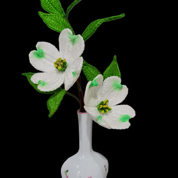 Crochet Dogwood flowers