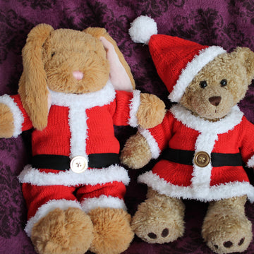 Santa and Mrs Claus Bear Outfits