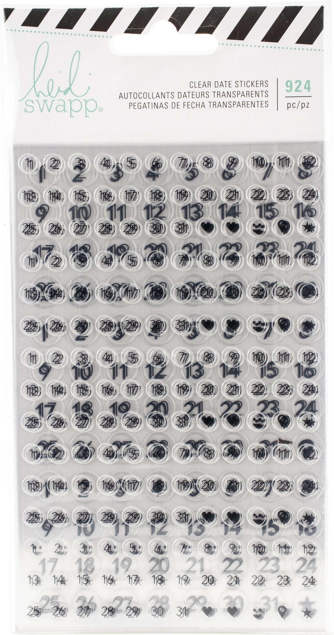 American Crafts Heidi Swapp Planner Stickers 45/Pkg - Numbers