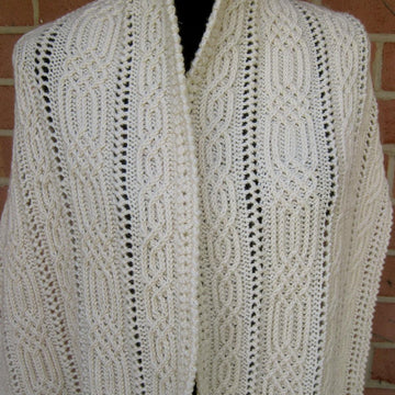 Annecy Alpine CableLace Shawl