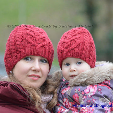 Valentine Cable Hat
