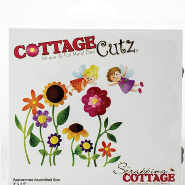 CottageCutz Dies - Fairy Garden Flowers 3"X3.5"