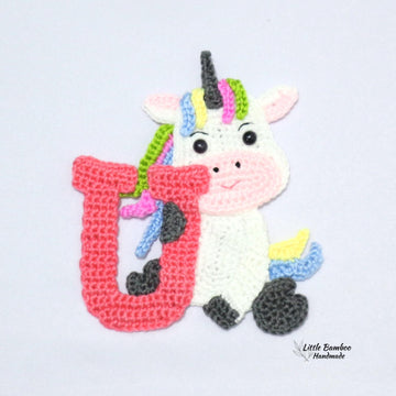 U for Unicorn Applique
