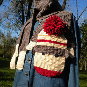 Sock Monkey Scarf