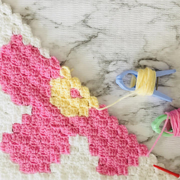 Pink Flower C2C Graphgan Square