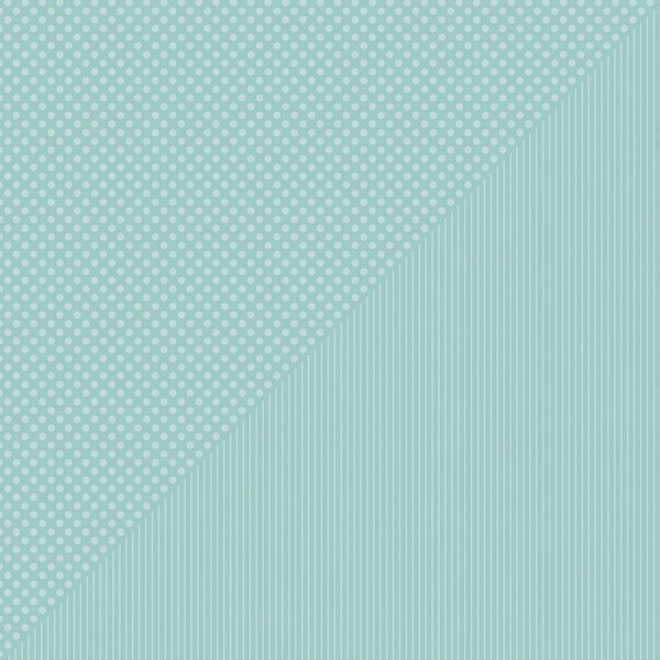 Authentique Paper Spectrum Dots/Stripes Double-Sided Cardstock 12"X12" - Robin's Egg