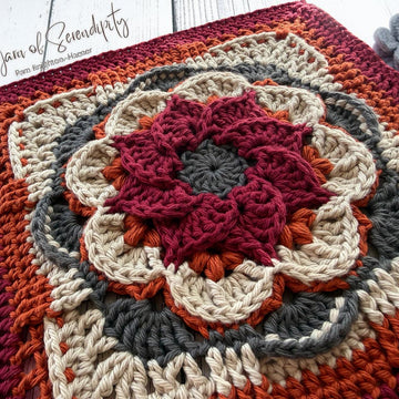 Swirling Blooms Square