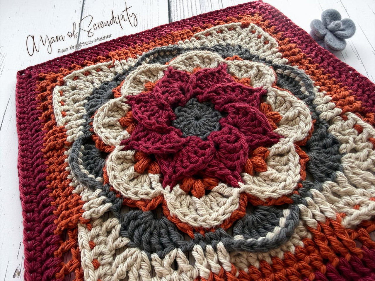 Swirling Blooms Square