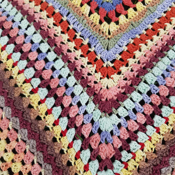 Quick Work  Scrap Yarn Crochet Baby Blanket
