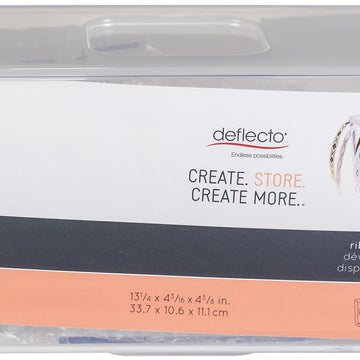 Deflecto Acrylic Ribbon Dispenser - Clear, 13.3"Wx4.4"Hx4.2"D