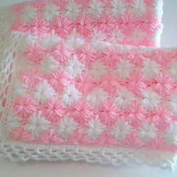 Baby blanket zig zag STAR