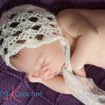 Newborn Mohair Bonnet