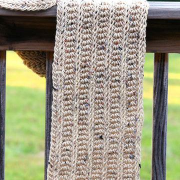 Tunisian Nautilus Mens Scarf