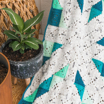 Granny Square Snowflake Blanket