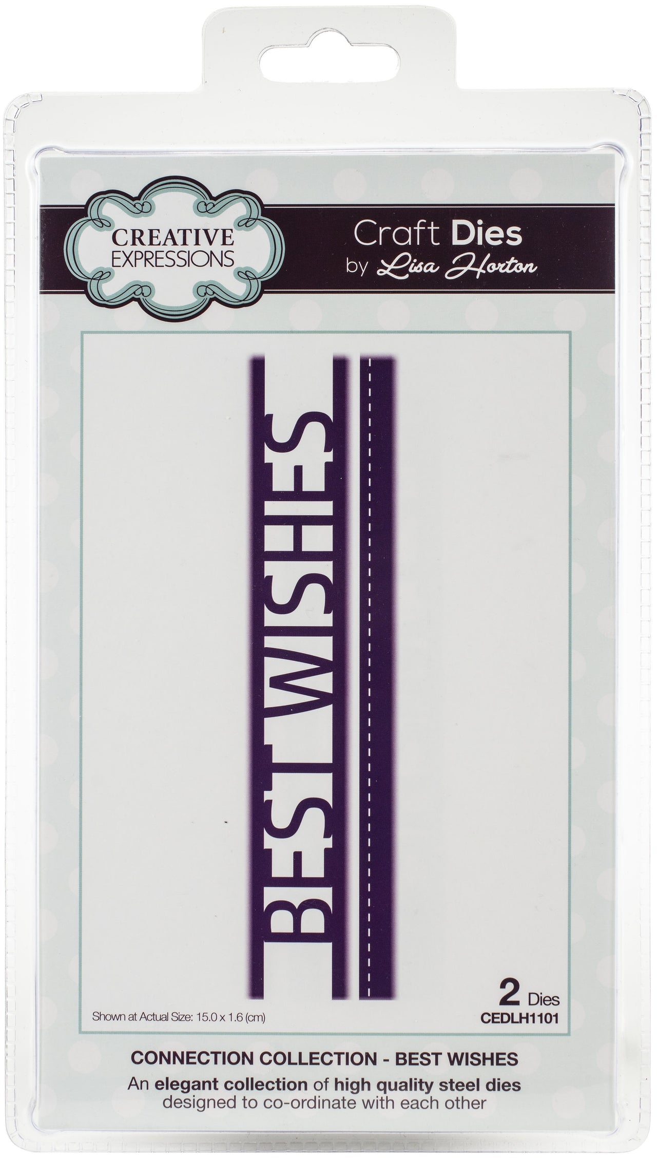 Creative Expressions Connection Collection Craft Die - Best Wishes