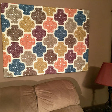 Meandering Lattice Afghan