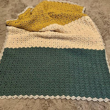 Waves of Squares blanket