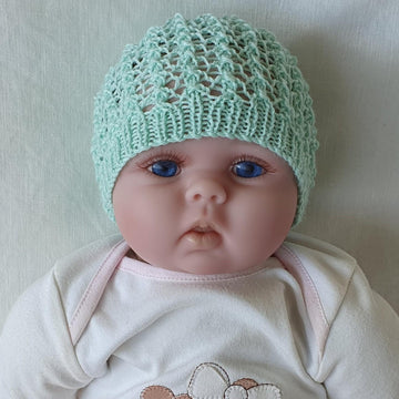 Rhapsody - 4ply lace Beanie for baby