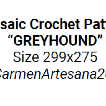 Overlay Mosaic "GREYHOUND"