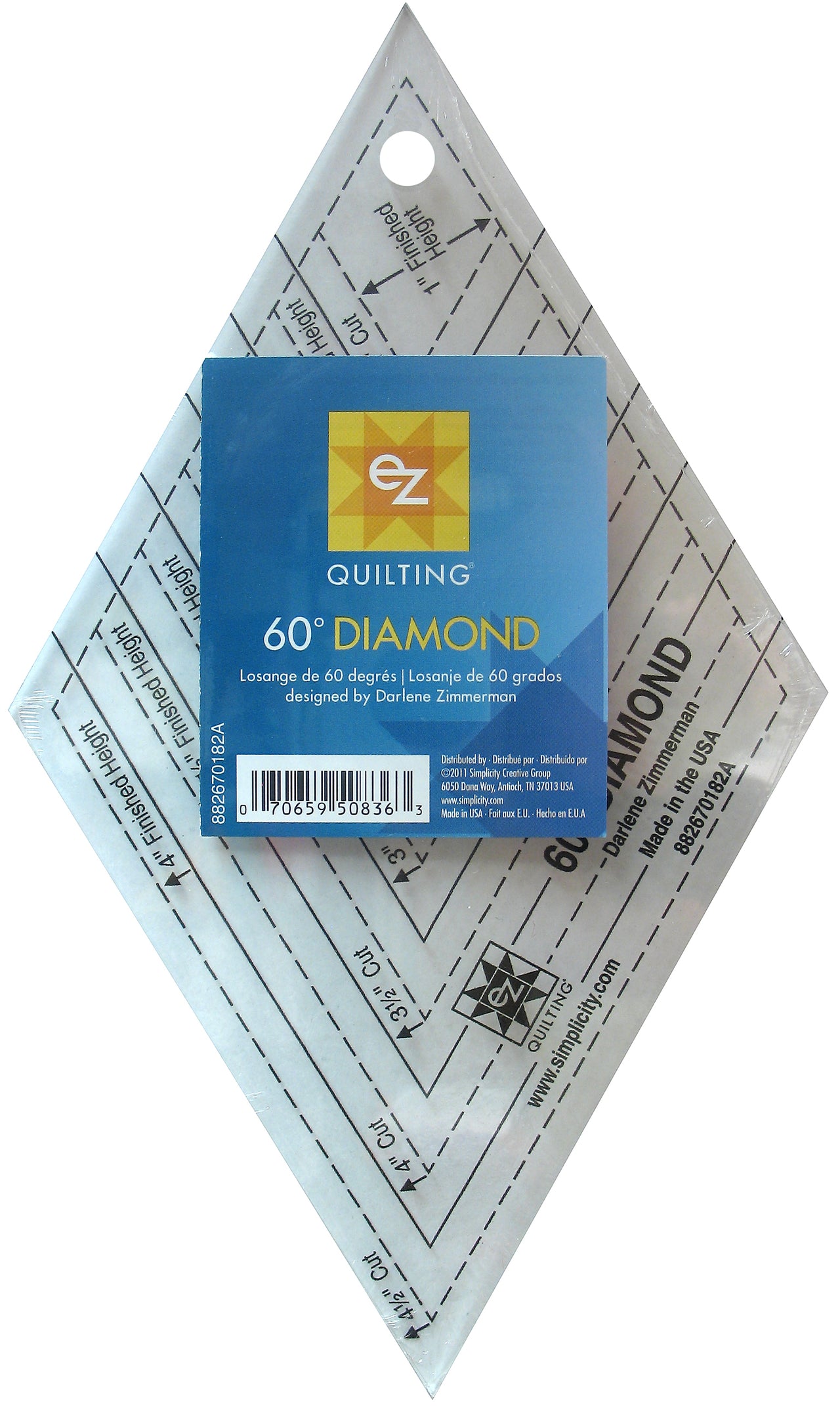 EZ International 60º Diamond Acrylic Template