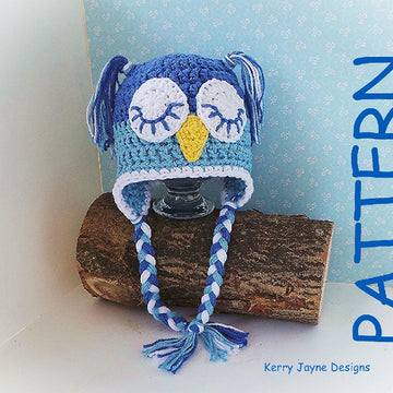 Crochet Owl Hat Pattern USA