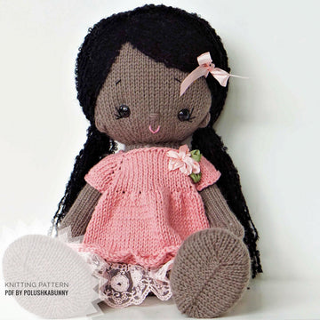 Knitting Pattern, Doll clothes - Shabby Chic dress supplement
