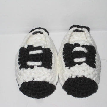 Black and white shoes