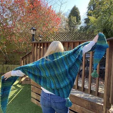 Pebble Beach Side to Side Shawl