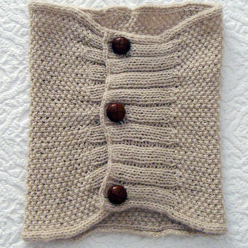 Moss stitch cowl