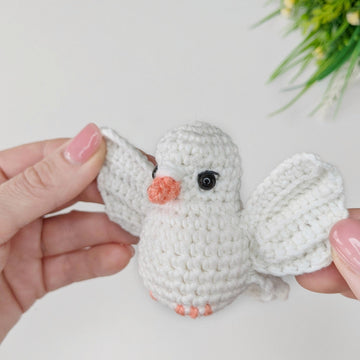 Crochet Dove Amigurumi Pattern, Crochet Bird Pattern