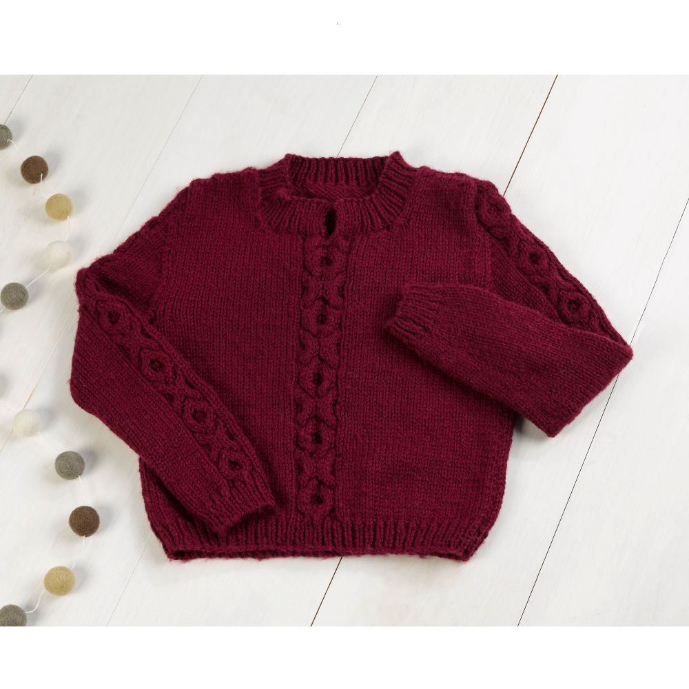 1257 Bayuda -  Jumper Knitting Pattern for Babies, Boys & Girls in Valley Yarns Superwash by Valley Yarns