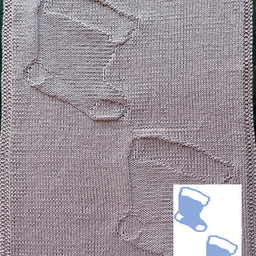 Nr. 850 – 25 – 12. Christmas stocking guest towel
