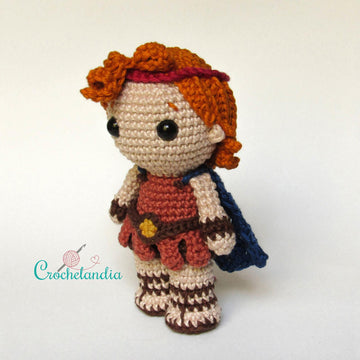 Hercules and Megara amigurumi dolls - crochet patterns by Crochelandia