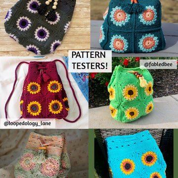 Sunflower Drawstring Backpack