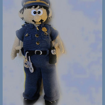 Officer Mike amigurimi doll